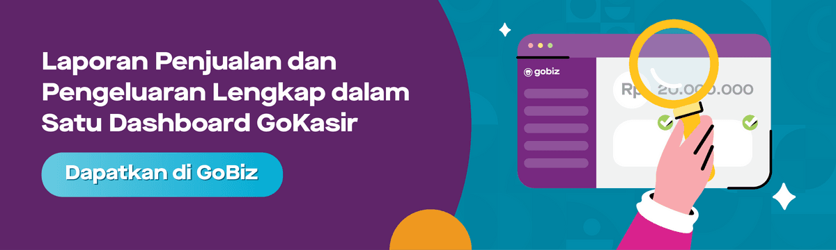 Laporan penjualan dari GoKasir membantu Anda menghitung Laba Bersih 