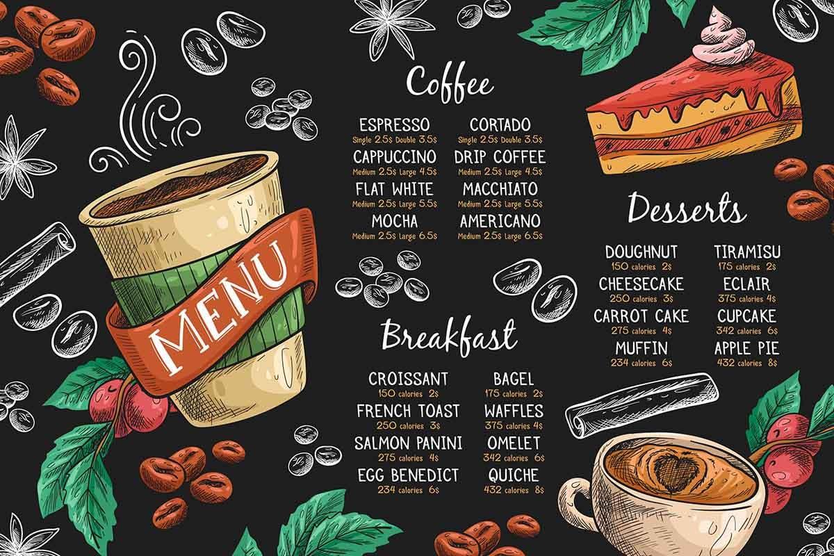 contoh desain menu makanan simple 3