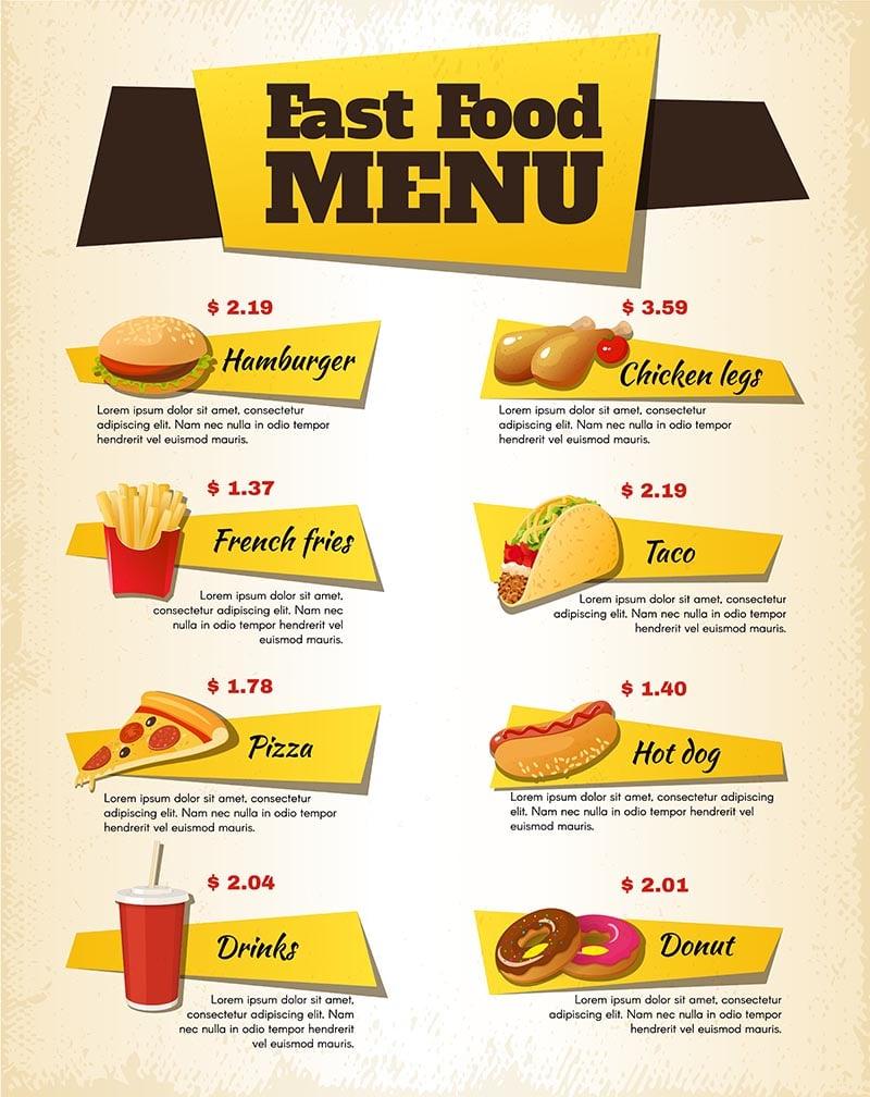 contoh desain menu makanan simple 6