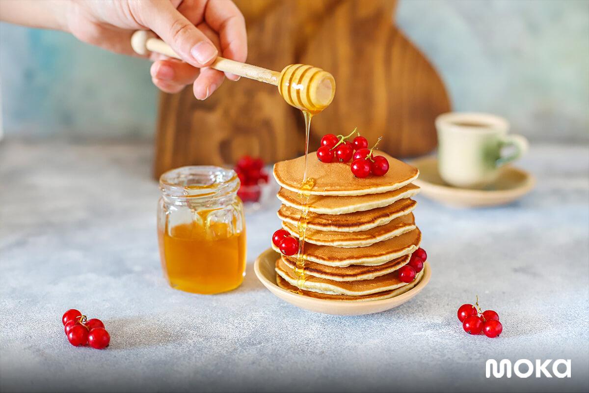 inspirasi foto makanan yang enak - pancake