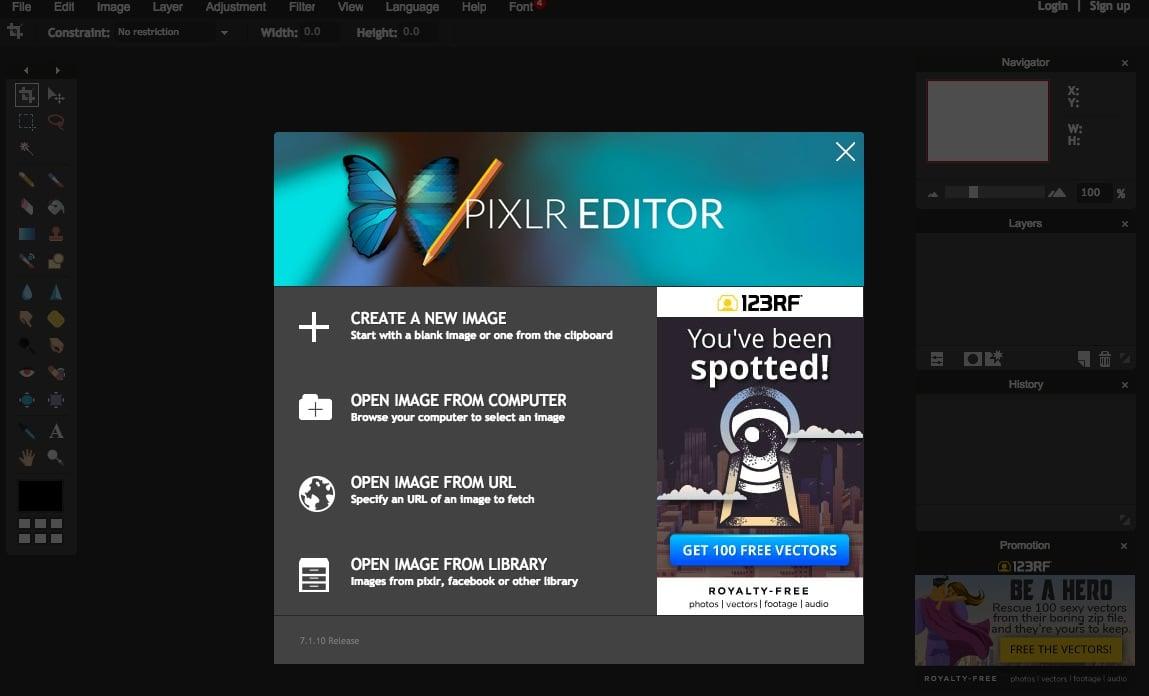 pixlr - aplikasi edit foto