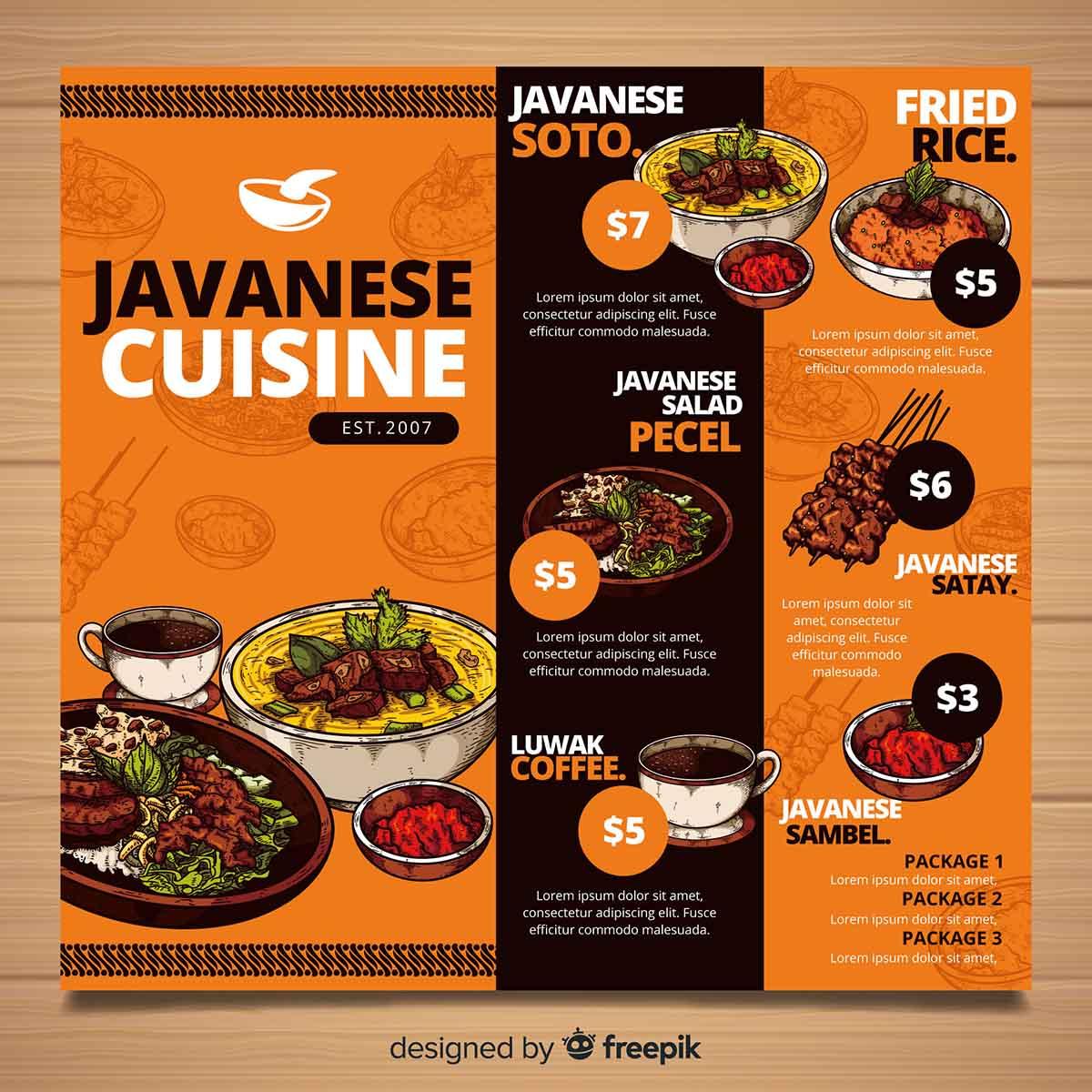 7 Contoh Desain Menu Makanan Simple dan Gampang Dibuat | Moka Blog