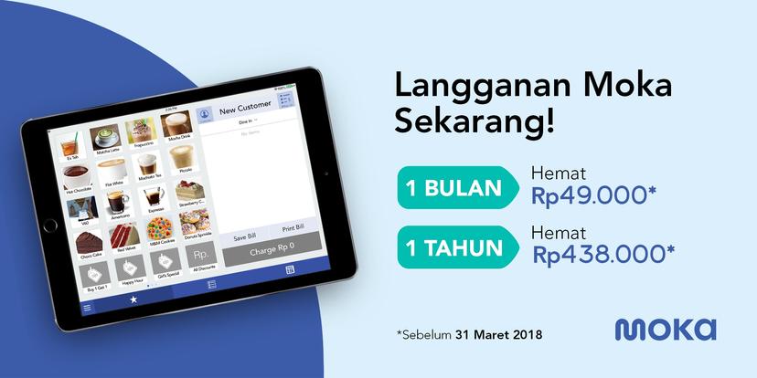 Mulai 1 April, Ini Tarif Baru Berlangganan Moka!