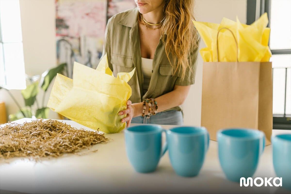 mencoba bisnis dropship - cara menjadi dropshipper -packaging produk