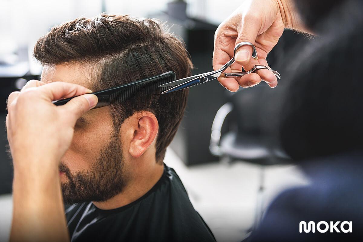 potong rambut - salon - barbershop - modal barbershop